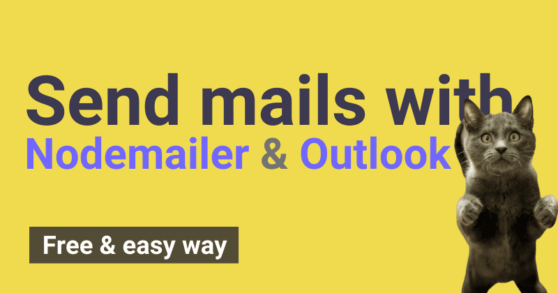 Send mail with node and outlook